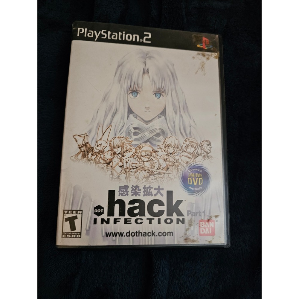 .hack Infection Part 1 PS2 PlayStation 2 Case and Manual Only No Game Bandai